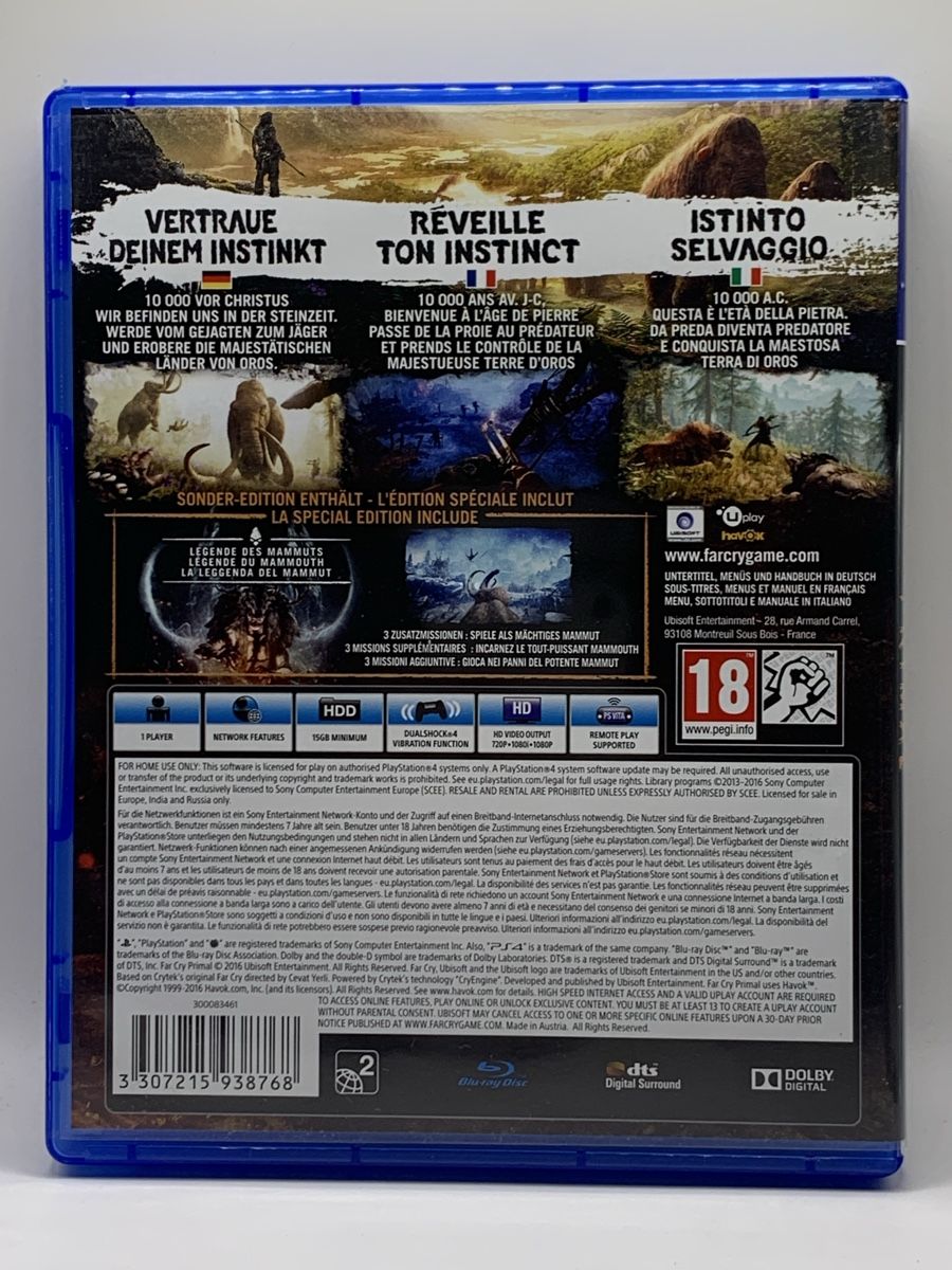 Sony Giochi: Far Cry Primal Special Edition - PS4 – Usato da Ostermundigen venduto da RG-Collector 1