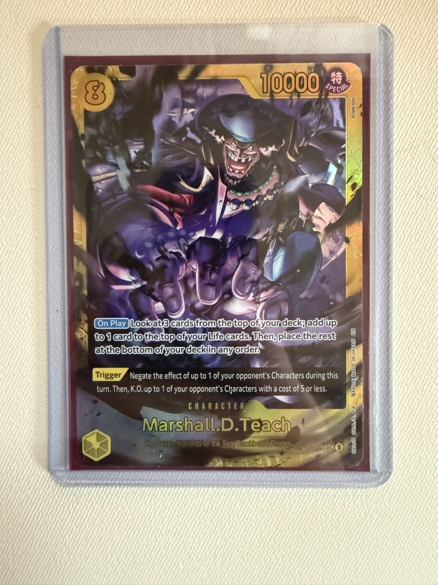 Bandai Carte collezionabili: [ENG] Marshall D. Teach OP16-119 SEC – Nuovo (secondo la descrizione) da Wettingen venduto da Vante