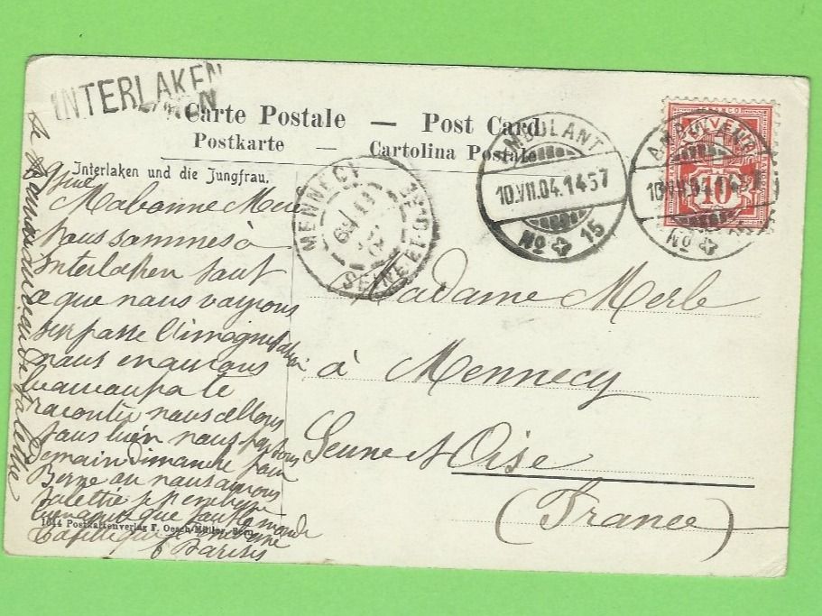 Cartoline postali: Interlacken und Jungfrau – Usato da Zürich venduto da t24_de 1