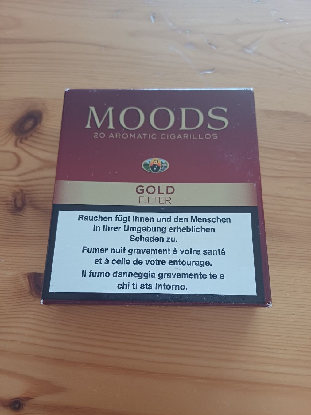 Sigari: MOODS Gold Filter Zigarillos, 10 Stk! – Usato da Bösingen venduto da dylan.dog