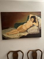 Francisco Goya La maja desnuda  Nude Maja Reproduction 1966