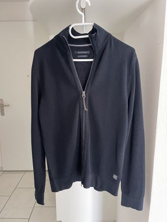 Marc O'Polo Men's Cardigan, dark blue, size S, Cotton