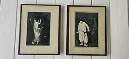 Aubrey Beardsley, 1872-1898, 2 gedruckte Bilder
