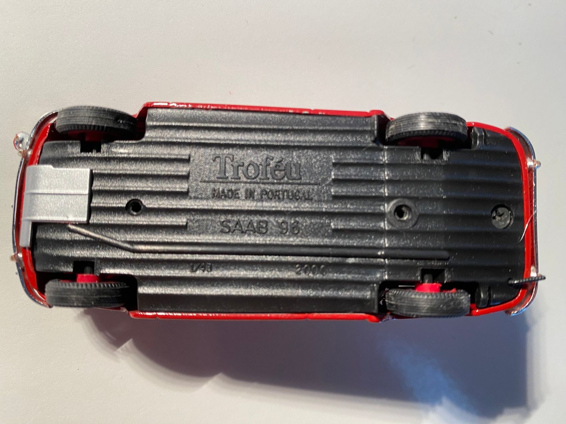 Modellautos: SAAB 96 Oldtimer Modell 1:43, rot – Gebraucht aus Bern von Pfupfi0 5
