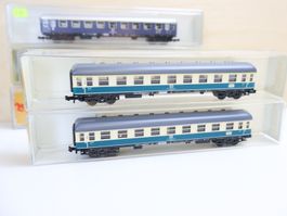 Minitrix 6 x Personenwagen Set - Spur N schöne Modelle