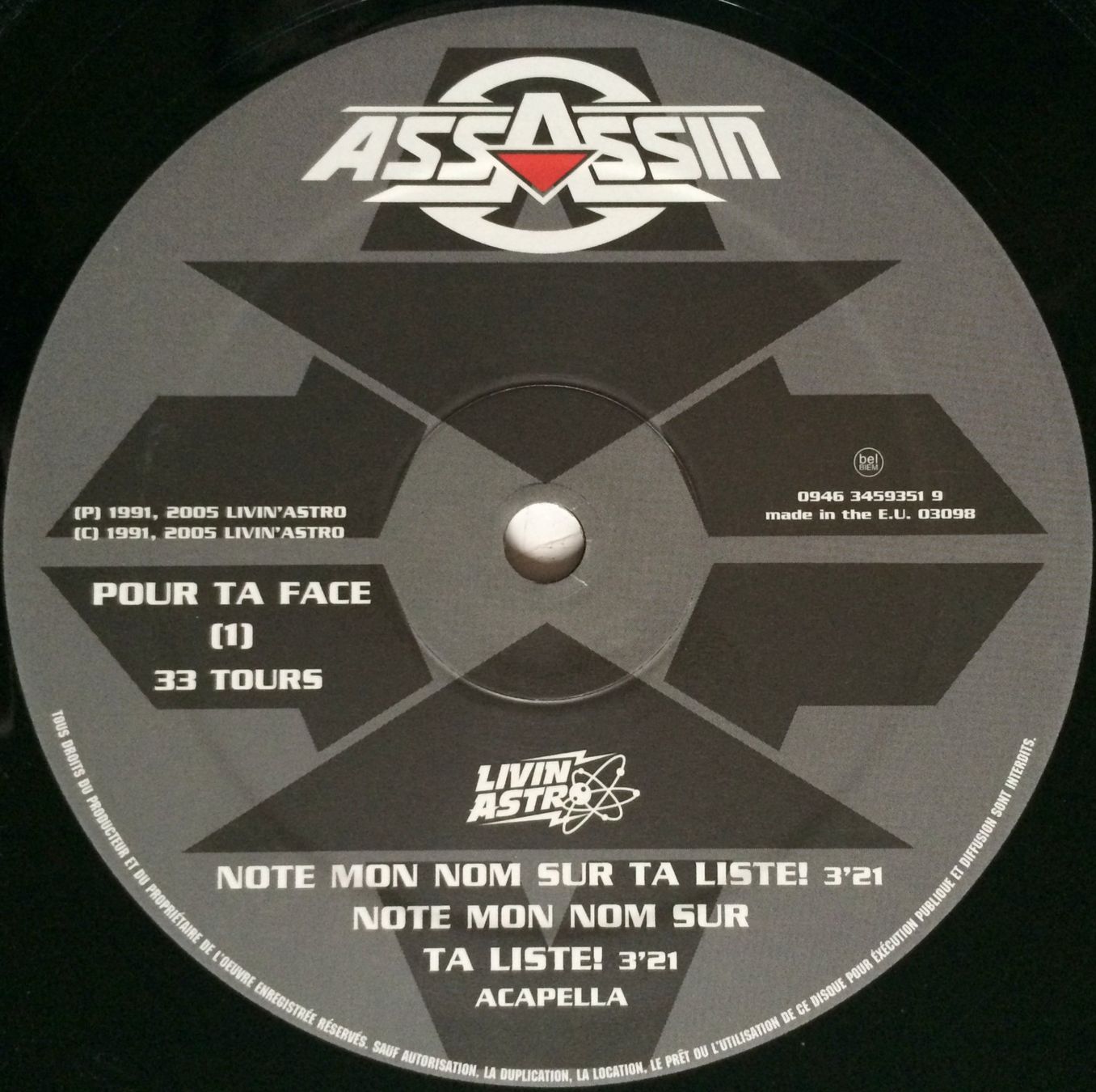 Dischi in vinile: ASSASSIN - NOTE TON NOM SUR MA LISTE ! – Usato da Bottens venduto da hotter-than-hell 3