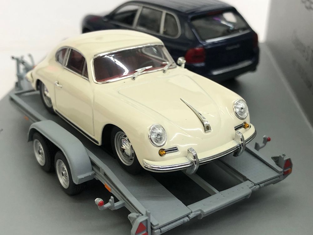 Porsche Cayenne 356 Trailer Set Minichamps 1:43 (Neu (gemäss