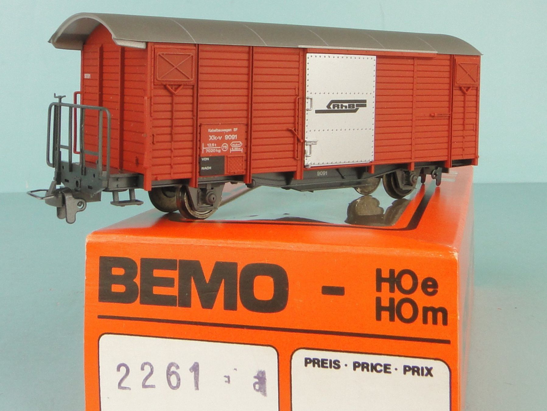 Bemo Modellini di ferrovie: Bemo H0m 2261 RhB Xk-v 9091, NEU – Usato da Bülach venduto da cann11