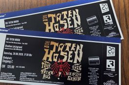 2 Tickets Die Toten Hosen, Zuerich 20.06.2026, Stehplatz