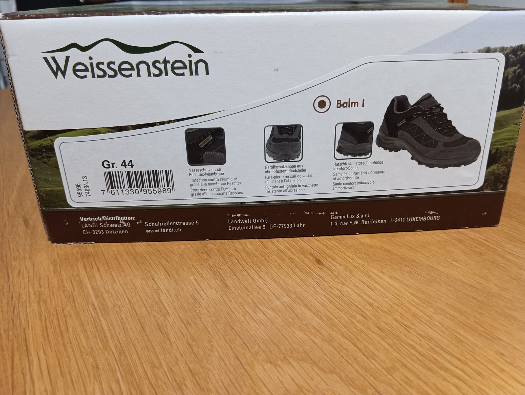 Scarpe da uomo: Trekkingschuhe Wanderschuhe Weissenstein Herren Gr. 44 NEU – Nuovo e nell'imballaggio originale da Densbüren venduto da H-76 7