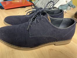 YOURTURN Herrenschuhe Gr.41 blau Wildlederoptik
