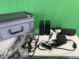 Bose Lautsprecher Set schwarz mit Netzteil und Box