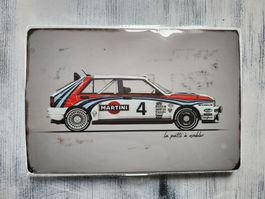 Lancia Delta Integrale Vintage Blech Schild 20x30cm