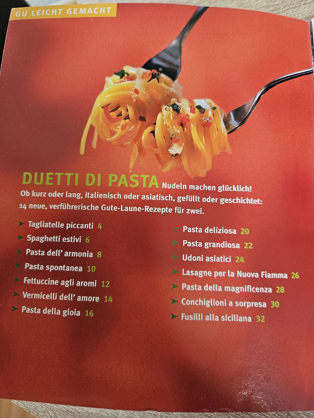 Libri: GU Kochbuch "Duetti di Pasta" – Usato da Ebikon venduto da SecondChance_byM 1
