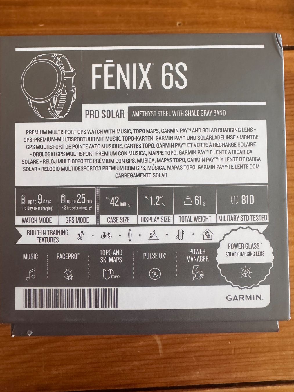 Garmin Smartwatch: Garmin Fenix 6S Pro Solar – D'occasion à Speicher par tan_9bfm 2