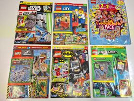 Lego Magazine Hefte NEU Star Wars Batman Marvel Jurassic 3