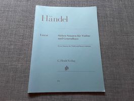 HÄNDEL: SIEBEN SONATEN FÜR VIOLINE UND GENERALBASS *NOTEN*