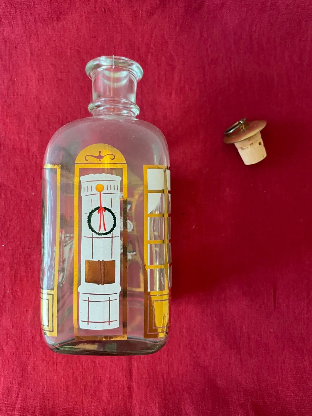 Holmegaard Bottiglie: Holmegaard Danemark - Belle bouteille de Noël – Usato da Cologny venduto da VintageFlamingo 2
