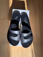 Damen Sandalen Leder schwarz, Gr. 39,