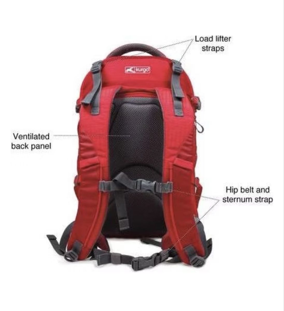 Kurgo Zaini: Kurgo G-Train Hunderucksack rot – Nuovo (secondo la descrizione) da Ossingen venduto da jst_z962 3