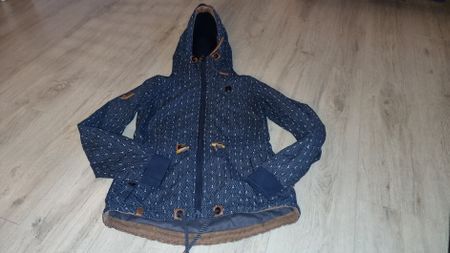 Frühlings jacke Gr. S blau/braun Naketano