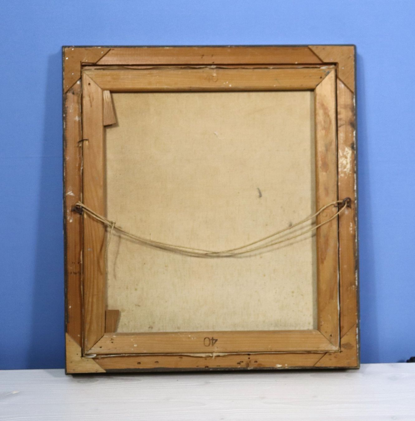 Dipinti: Landschaft mit Walliser Spycher, Gemälde mit Monogramm M R – Usato da Zug venduto da Kunst-Fundgrube 4