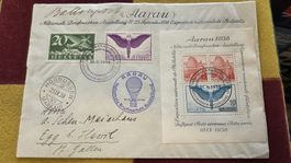 1938 Ballonwettbewerb NABA Aarau mit Aarauer Block