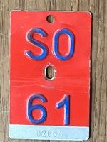 SO 61 - VELONUMMER - FAHRRADSCHILD - PLAQUE DE VELO - SO 61