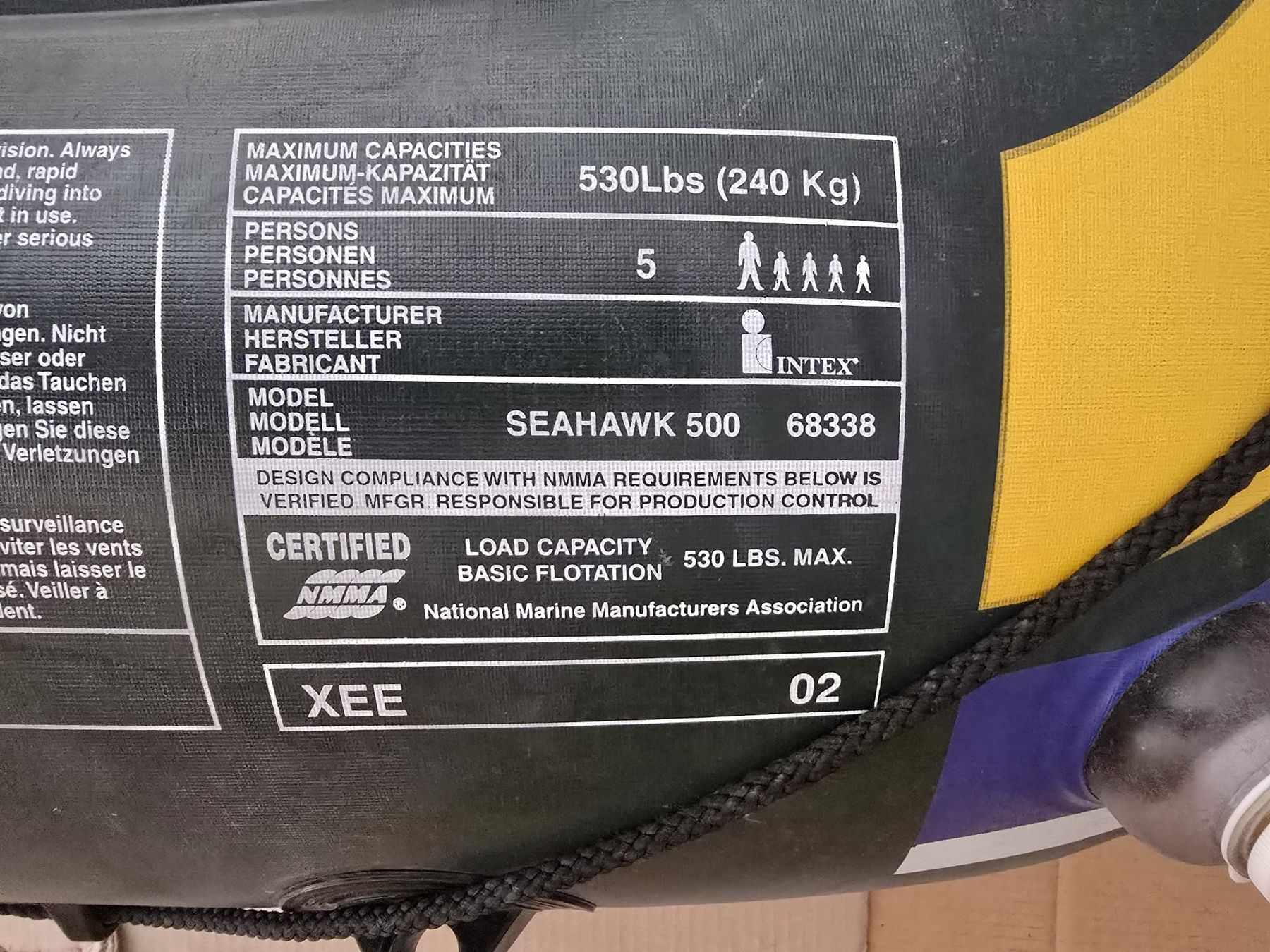 Bateaux: Schlauchboot  Seahawk 500 – D'occasion à Effretikon par Misterdyn 2