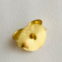 Ohrstecker Verschlüsse klassisch 3 Paar 925 gold