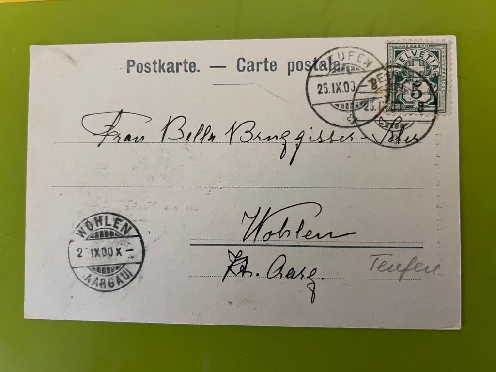 Ansichtskarten: GRUSS AUS TEUFEN STEMPEL 1900 – Gebraucht aus Steinach von Momoco 1
