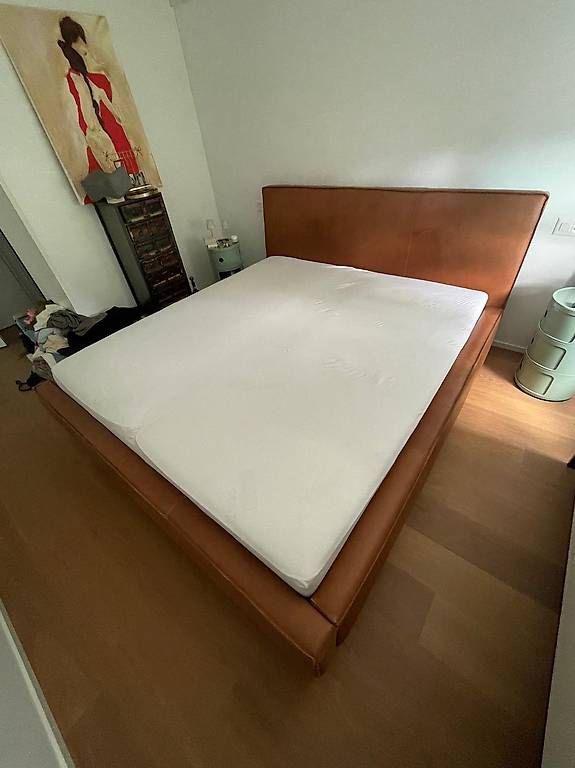 Livique Lits: Lederbett – D'occasion à Triesen par Chevalley