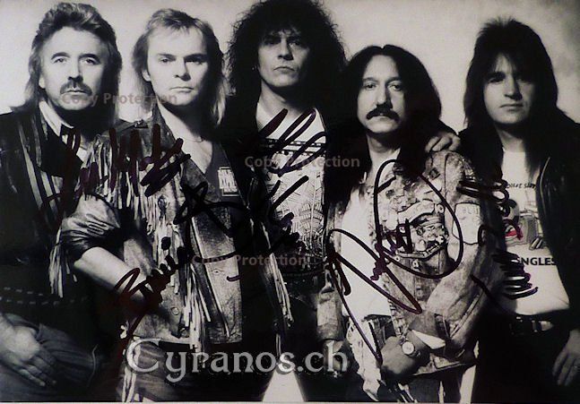 Autografi: Uriah Heep - Musikgruppe - Autogramm – Usato da Dietikon venduto da cyranos1