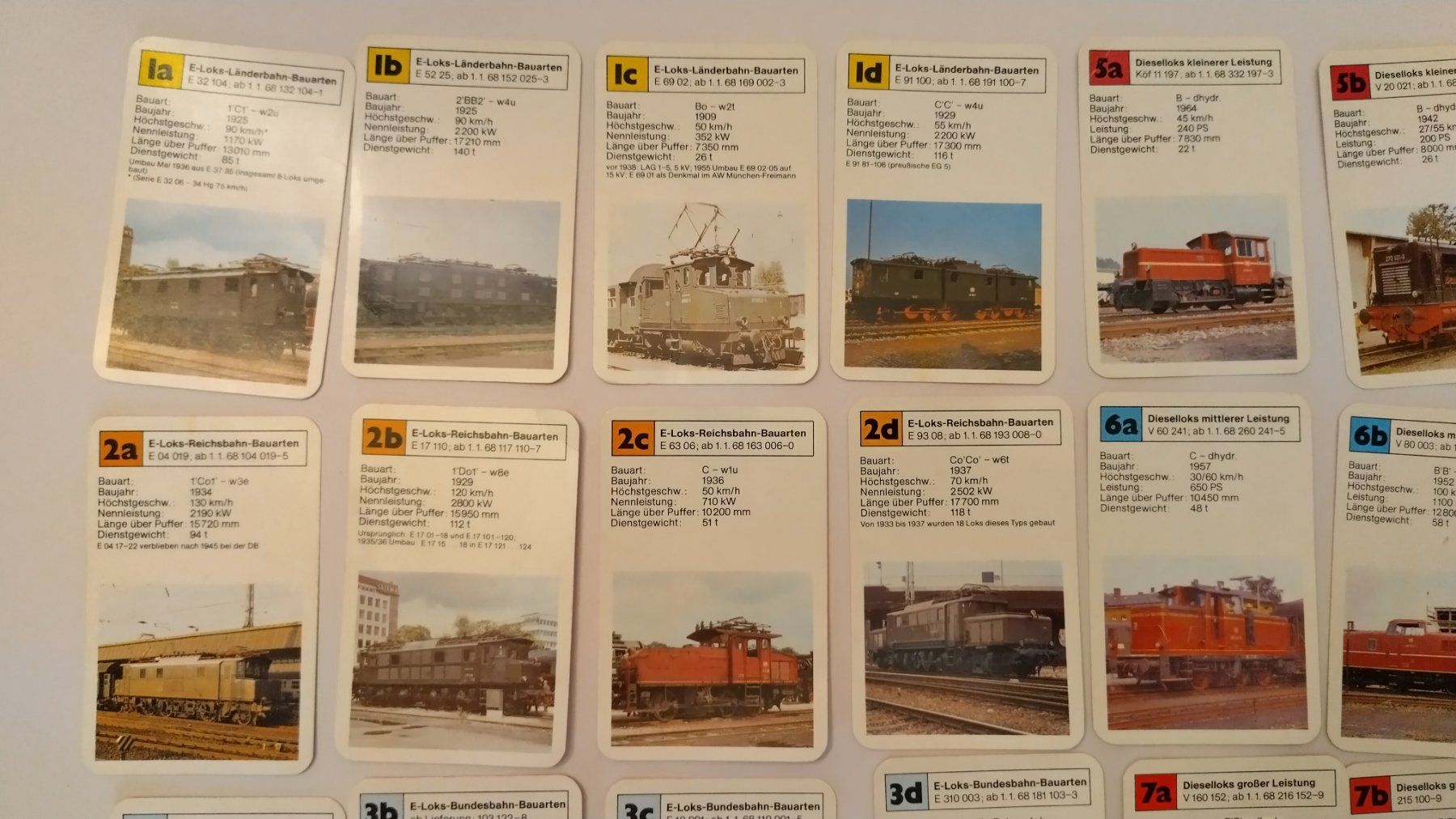 Giochi: Eisenbahn Quartett / Diesel- und E-Loks / 32 Karten – Usato da Bellach venduto da JingleJerry 3