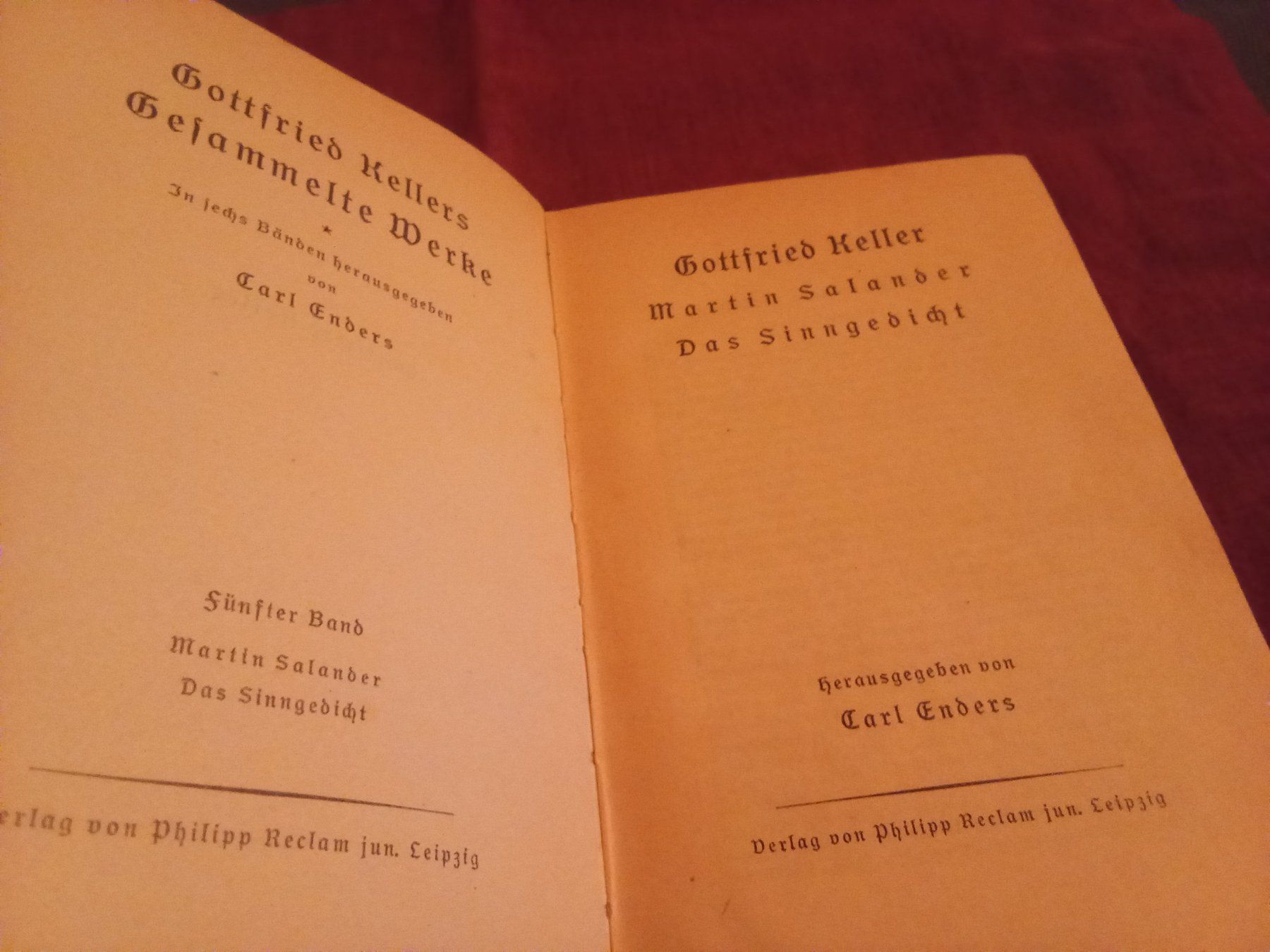 Libri: Gottfried Kellers gesammelte Werke 5. Band – Usato da Remetschwil venduto da Hofiii
