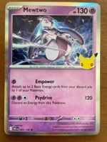 Pokemon Mewtwo Holo 30 Jahre (Versand gratis)