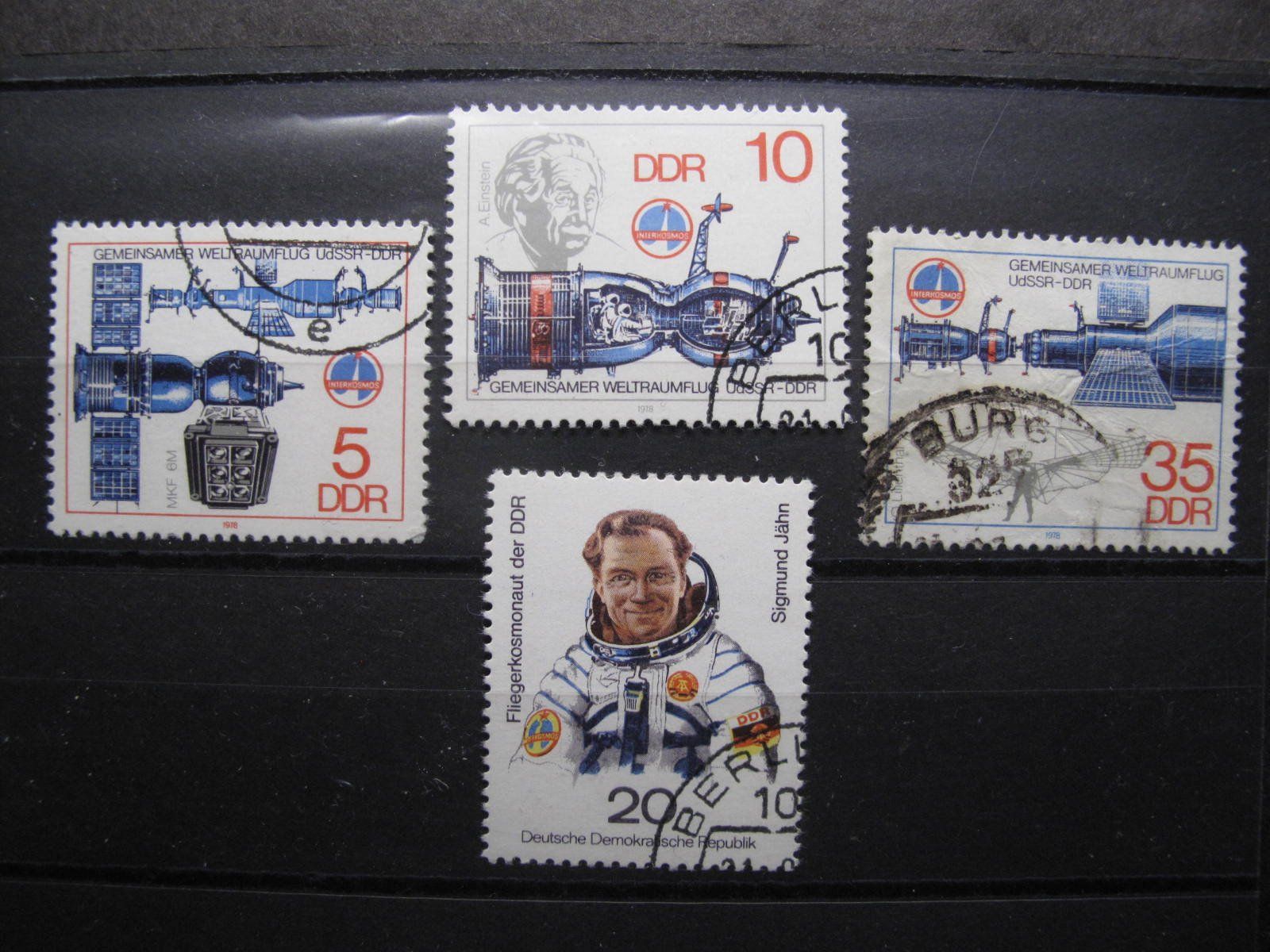 Alle Briefmarken: DDR 1978 Weltraumflug gest – Gebraucht aus Wil SG von fva01