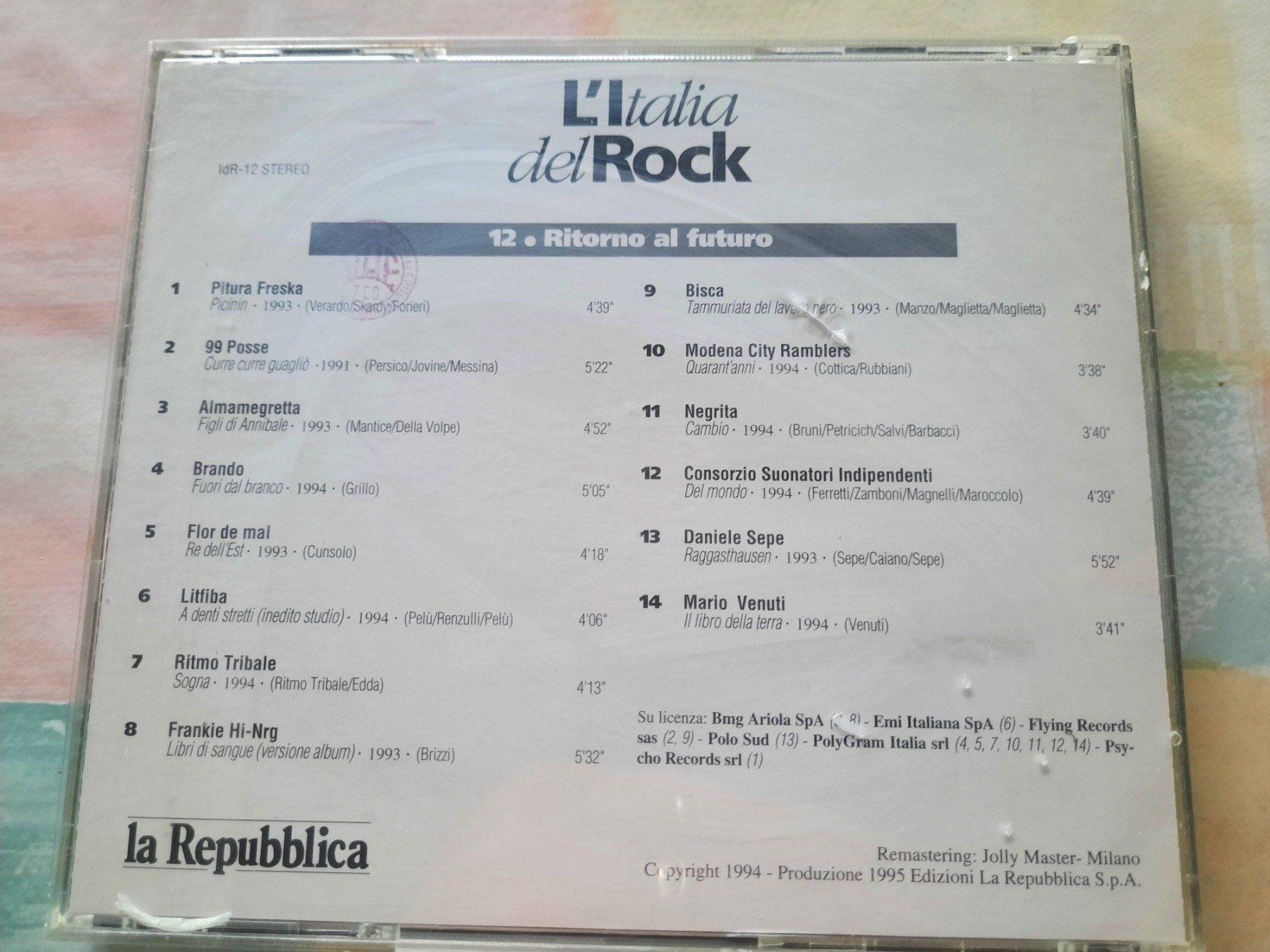 CD: Cd L'Italia Del Rock - Compilation  – Usato da Pully venduto da bro_n52j 1