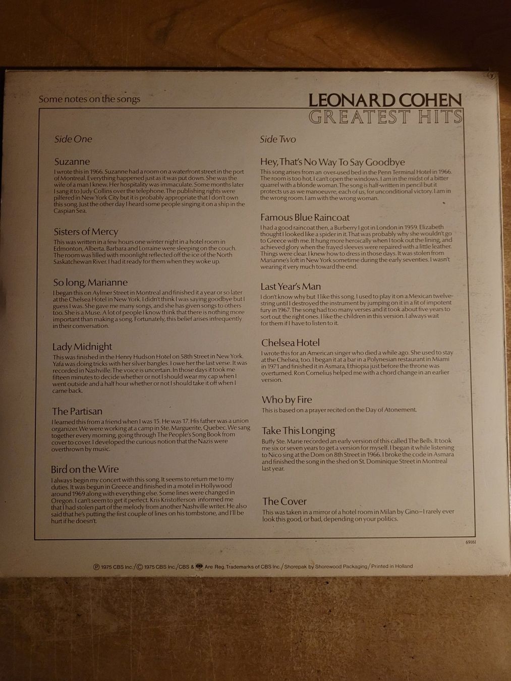 Dischi in vinile: LP: Leonard Cohen Greatest Hits – Usato da Ennetmoos venduto da Billi20 1