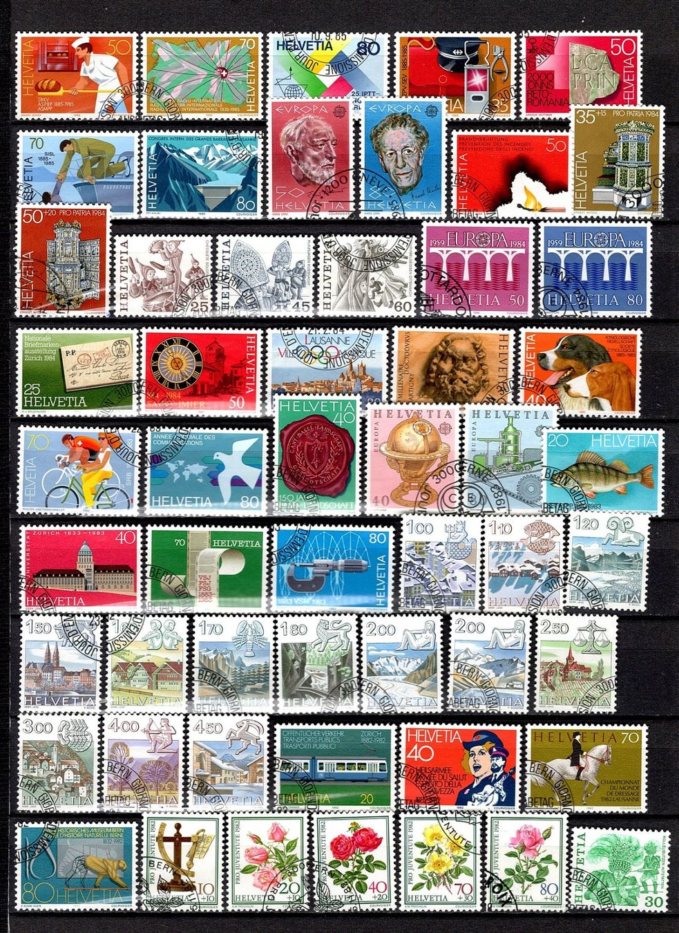 Alle Briefmarken: Sammlung Schweiz (758) – Gebraucht aus Burgdorf von blinky01 3