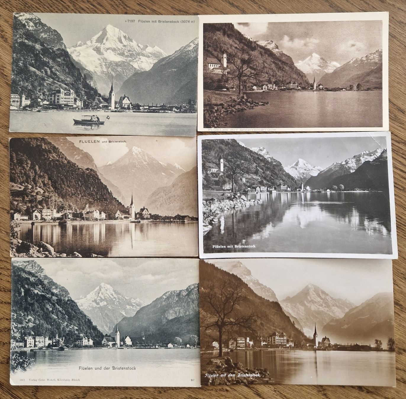 Cartoline postali: 6 AK Flüelen – Usato da Ebikon venduto da Donar50