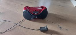 DAB+ Radio CD-Spieler Rot