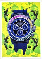 Death NYC Pop Ltd Ed Art Druck Warhol Monroe Diamond Rolex