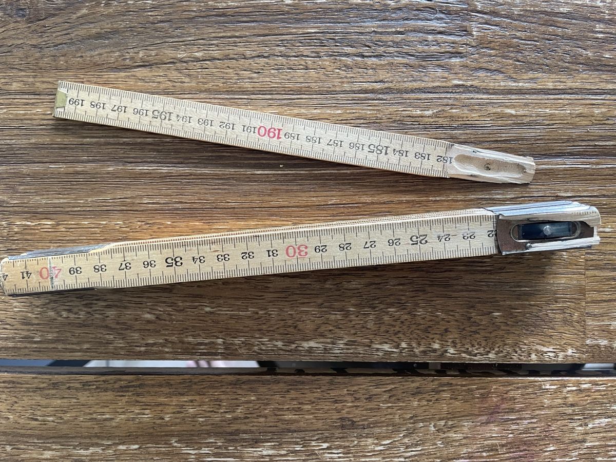 Carte collezionabili: SBB vintage folding wooden Ruler – Difettoso da Pregassona venduto da REEUP 1
