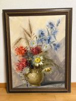 73cmbreit x 93cmhoch/ Öl Gemälde Feld Blumenstillleben