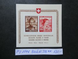 Pro Juventute 1941 Block Nr. J98 postfrisch