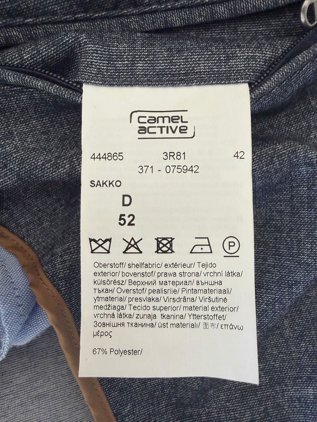 Completi: Camel Active Jacket Sakko Grösse 52 – Usato da Niederglatt ZH venduto da Expatriate 3