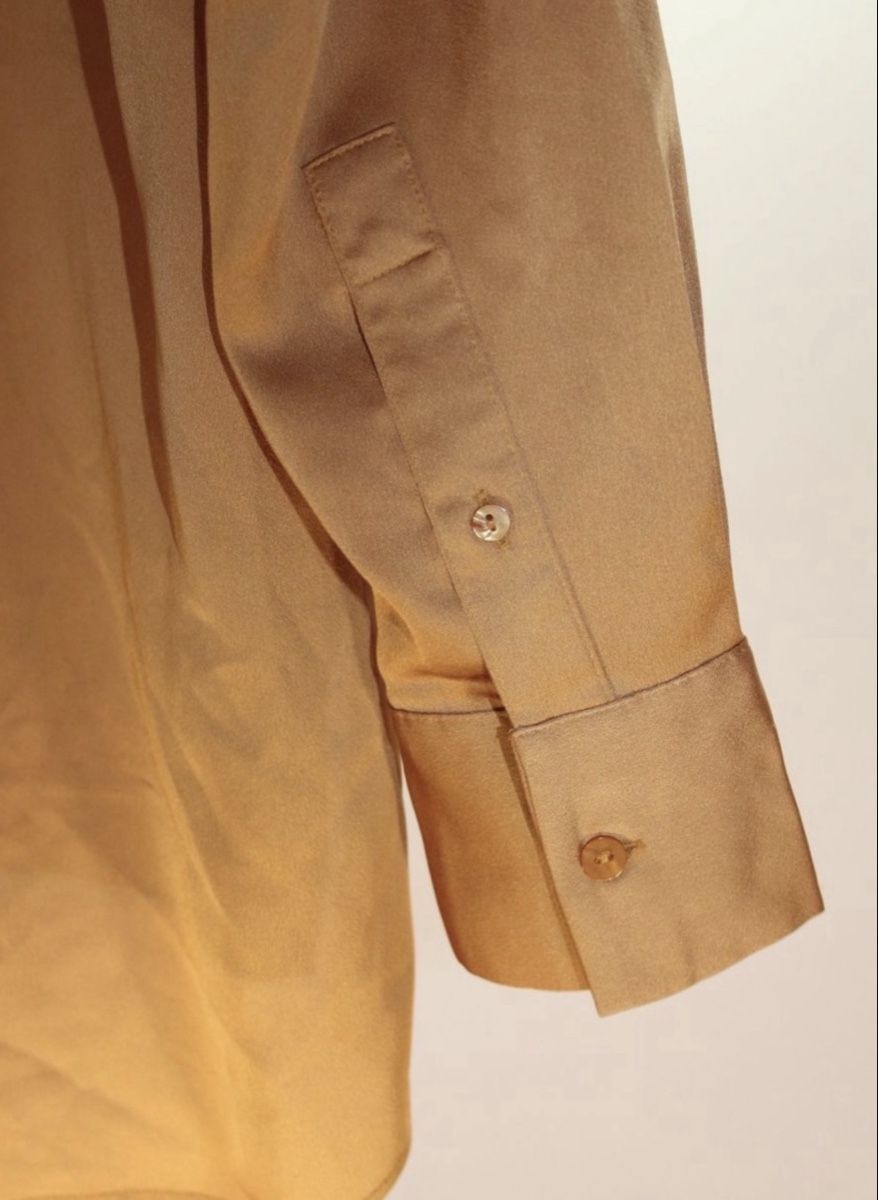 Mango Camicette: Seidige Mango Bluse, Gr. M, Goldbraun! – Usato da Schaffhausen venduto da Fundperle 4