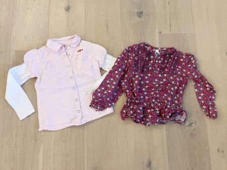 2 Blusen für Mädchen Gr. 122