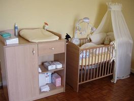 Chambre bébé/enfant bas âge complète couleur hêtre